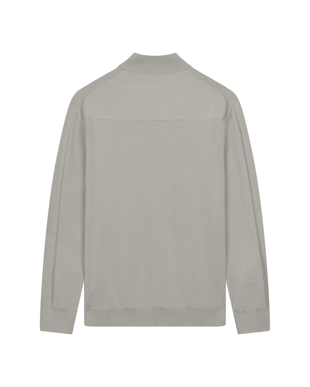 Luxe heren half zip trui van katoen met meegebreide lycra en moderne structuur van KOLLEKT