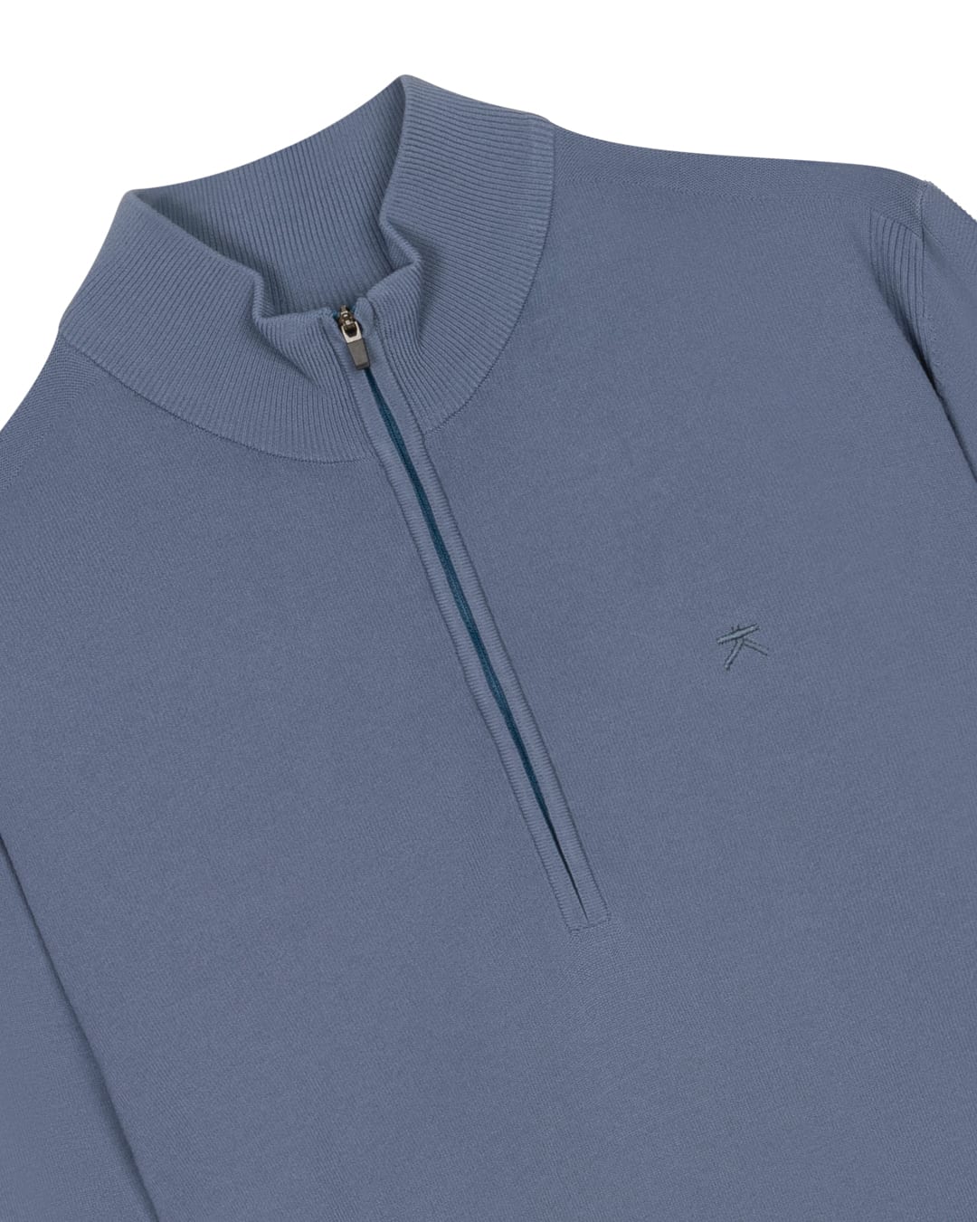KOLLEKT Moderne Luxe DryTech™ Half Zip Trui voor heren met 3D knit details en cleane uitstraling