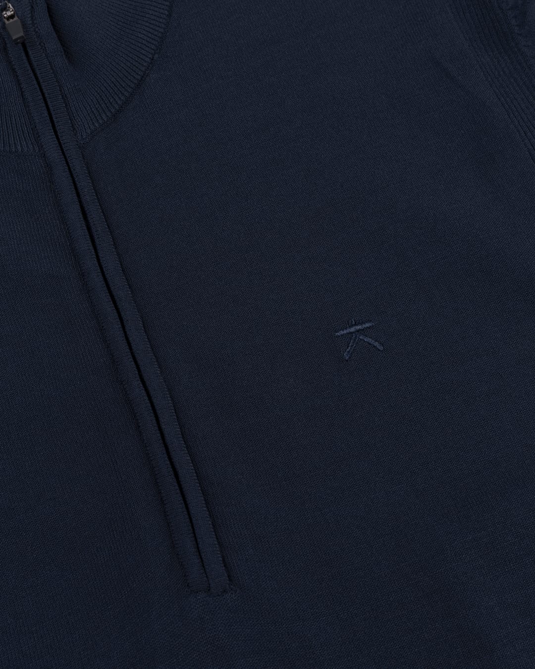 KOLLEKT Moderne Luxe DryTech™ Half Zip Trui voor heren met 3D knit details en cleane uitstraling