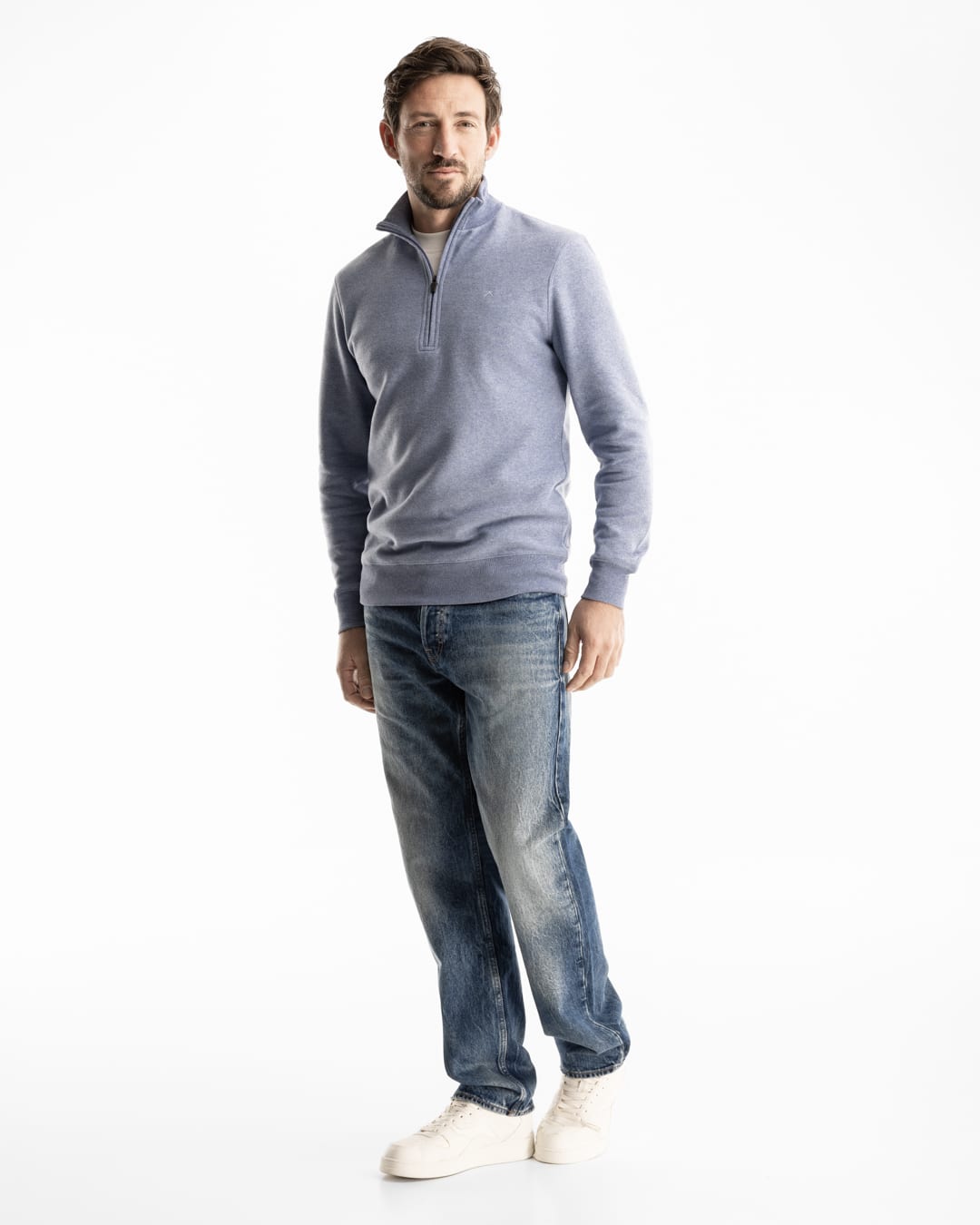 Luxe duurzame heren trui van gerecycled katoen van KOLLEKT