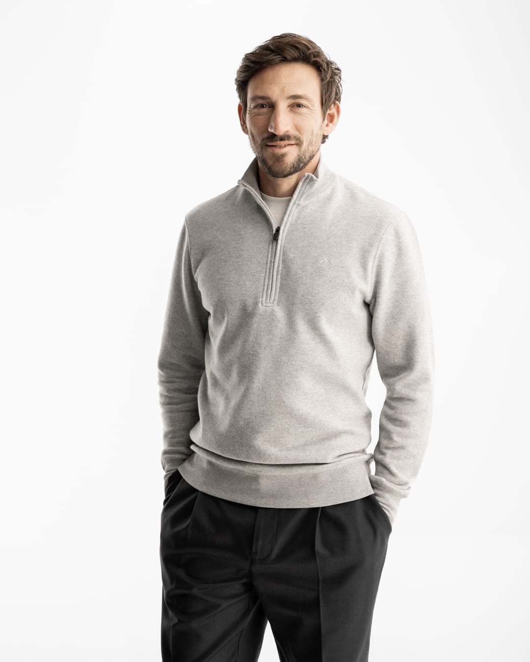 Luxe duurzame heren trui van gerecycled katoen van KOLLEKT