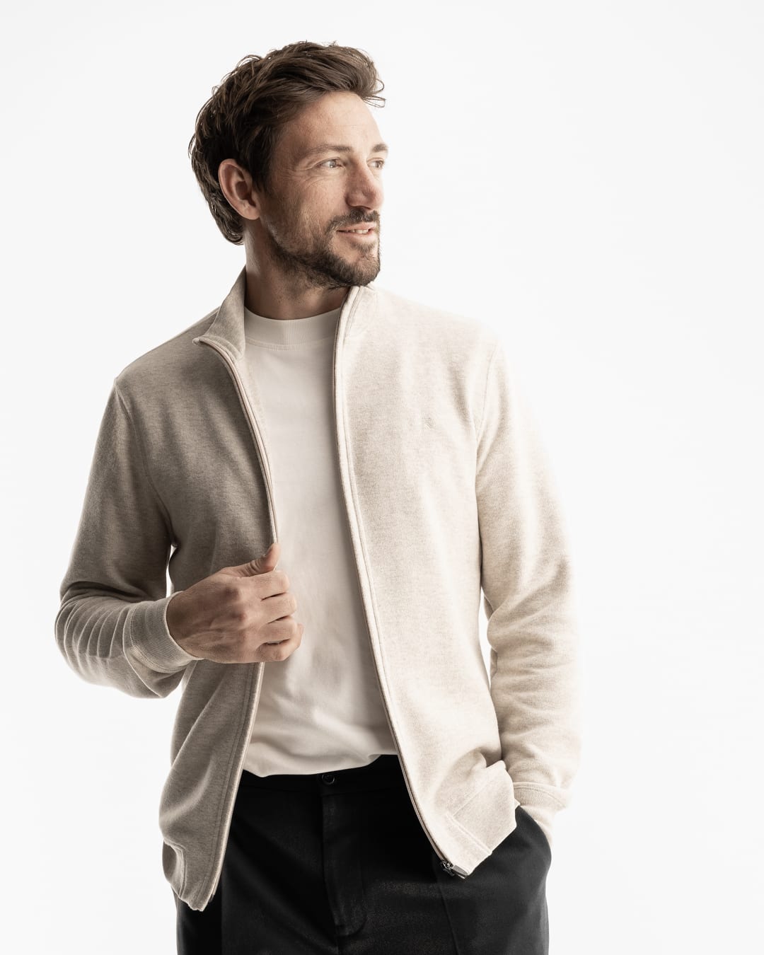 Luxe duurzame heren vest van gerecycled katoen van KOLLEKT