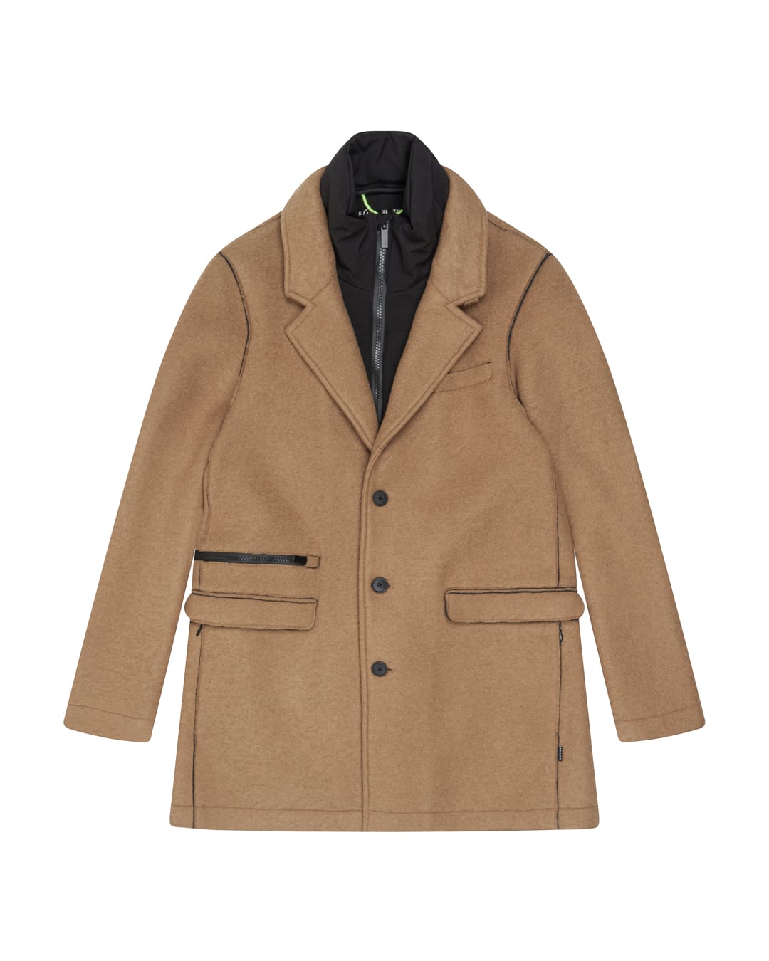 Hybrid wool coat store