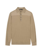 Luxe heren polo trui van katoen met meegebreide lycra en moderne structuur van KOLLEKT