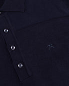 Luxe heren polo trui van katoen met meegebreide lycra en moderne structuur van KOLLEKT