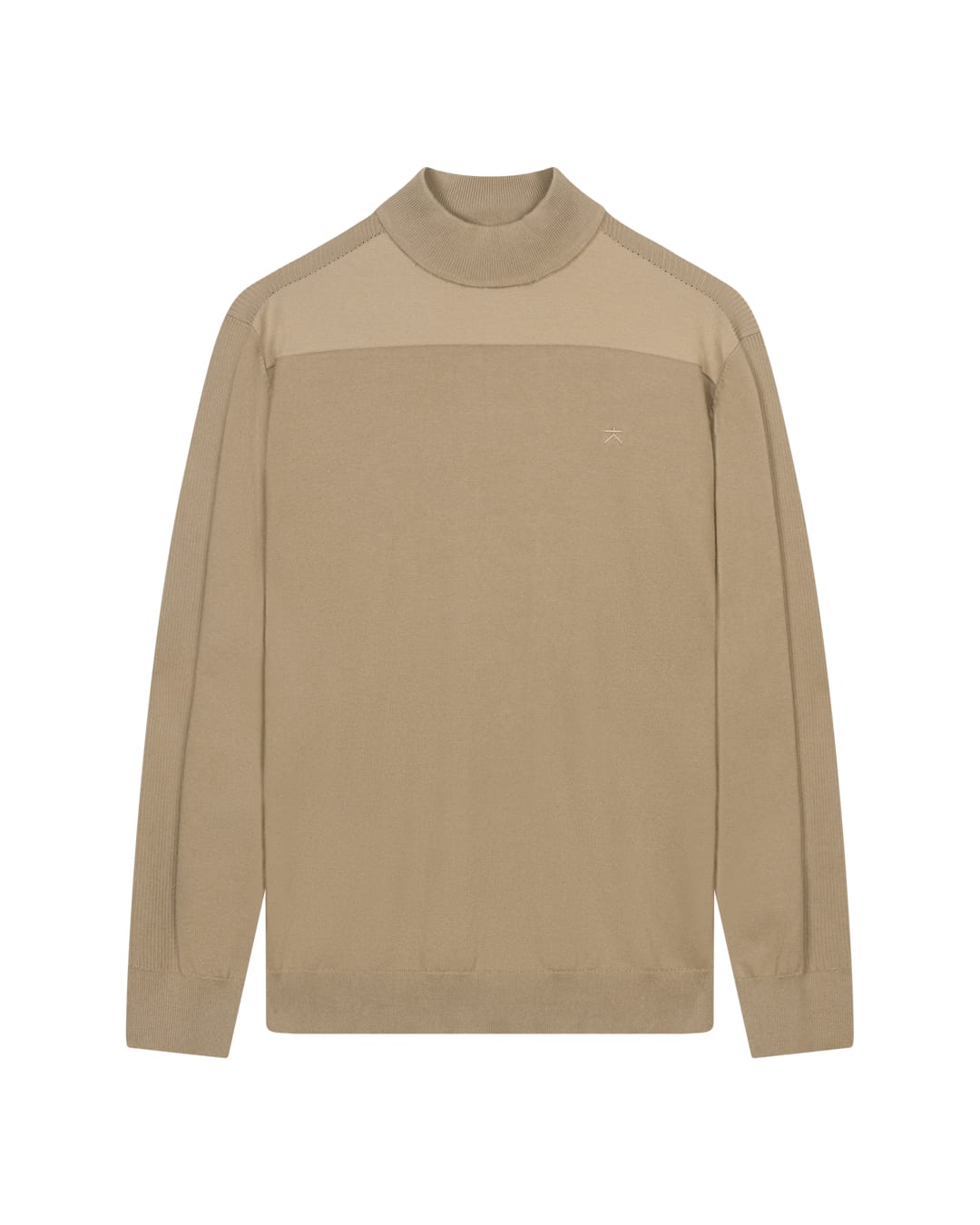 Luxe heren turtle trui van katoen met meegebreide lycra en moderne structuur van KOLLEKT