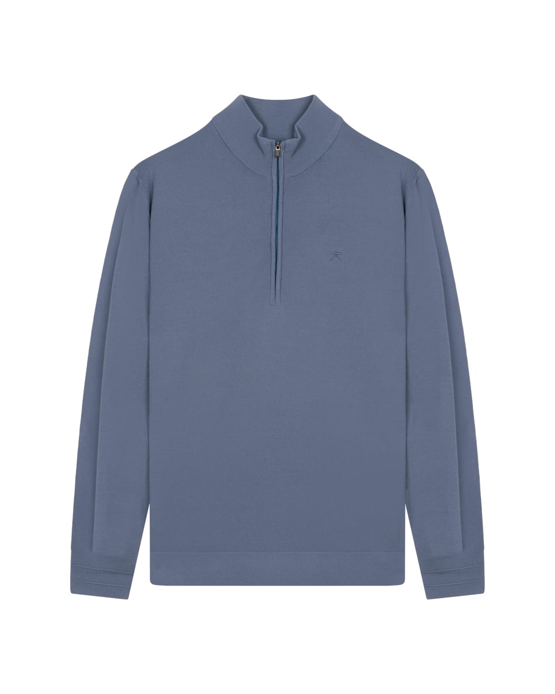 KOLLEKT Moderne Luxe DryTech™ Half Zip Trui voor heren met 3D knit details en cleane uitstraling