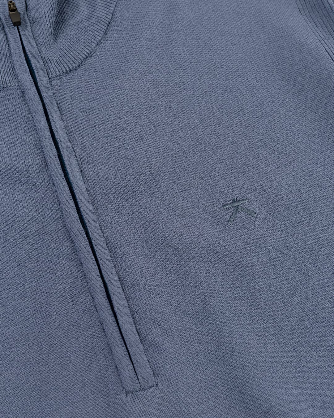 KOLLEKT Moderne Luxe DryTech™ Half Zip Trui voor heren met 3D knit details en cleane uitstraling