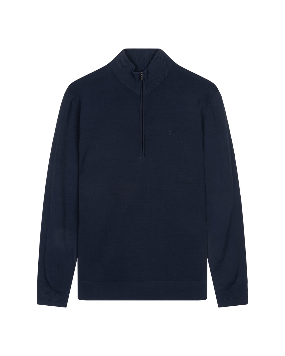 KOLLEKT Moderne Luxe DryTech™ Half Zip Trui voor heren met 3D knit details en cleane uitstraling