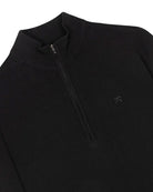KOLLEKT Moderne Luxe DryTech™ Half Zip Trui voor heren met 3D knit details en cleane uitstraling