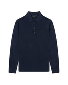 KOLLEKT Luxe DryTech Polo Trui voor heren met 3D knit details en polokraag met knoopsluiting