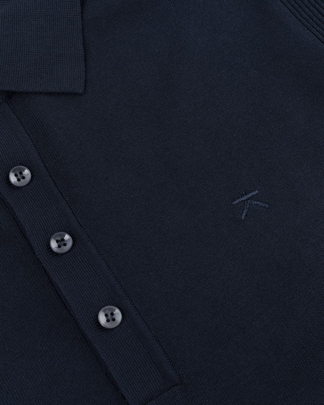 KOLLEKT Luxe DryTech Polo Trui voor heren met 3D knit details en polokraag met knoopsluiting