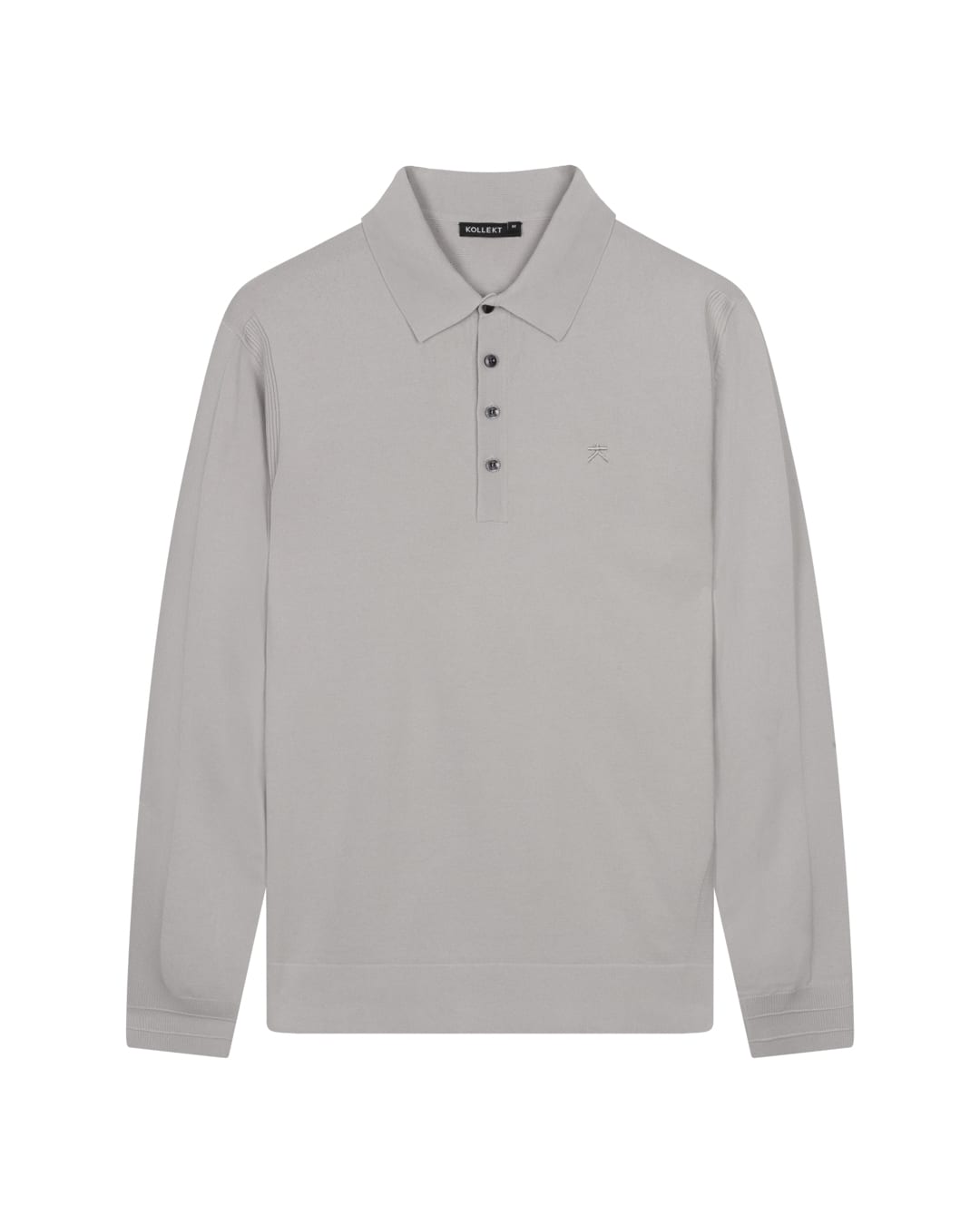 KOLLEKT Luxe DryTech Polo Trui voor heren met 3D knit details en polokraag met knoopsluiting