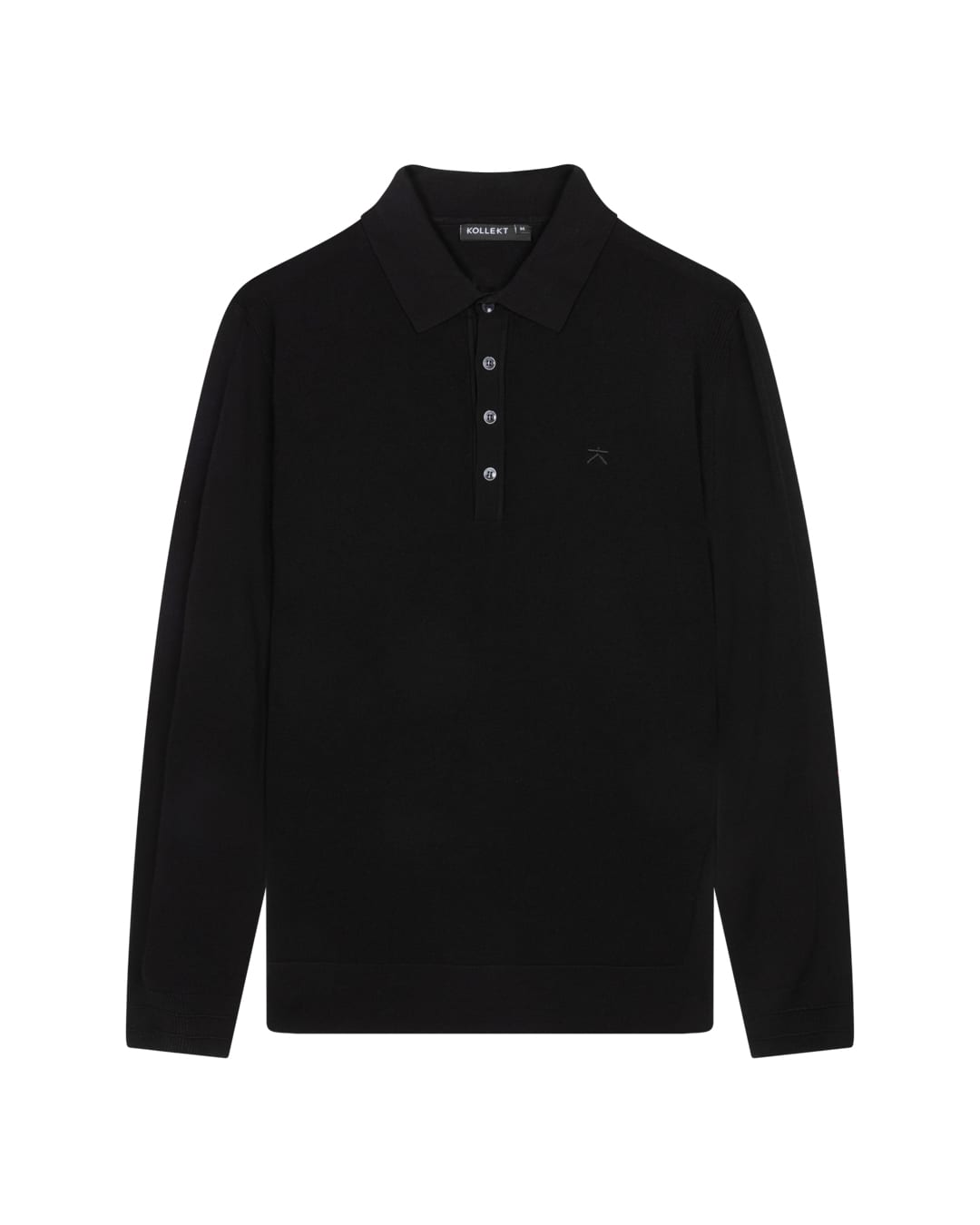 KOLLEKT Luxe DryTech Polo Trui voor heren met 3D knit details en polokraag met knoopsluiting