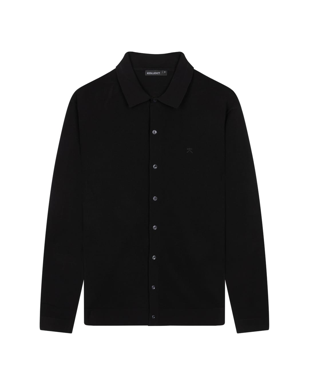 KOLLEKT DryTech™ Knit Overshirt voor heren met doorknoopsluiting en shirt uitstraling